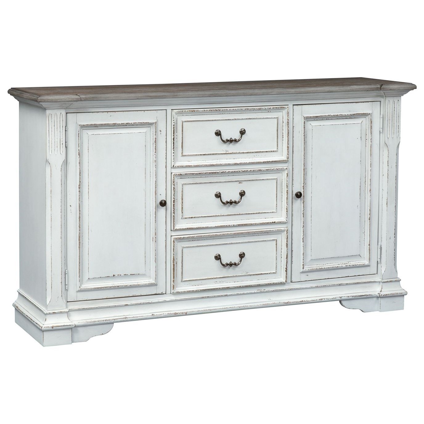 Liberty Furniture Abbey Park 520 CB6640 Traditional Buffet with 2